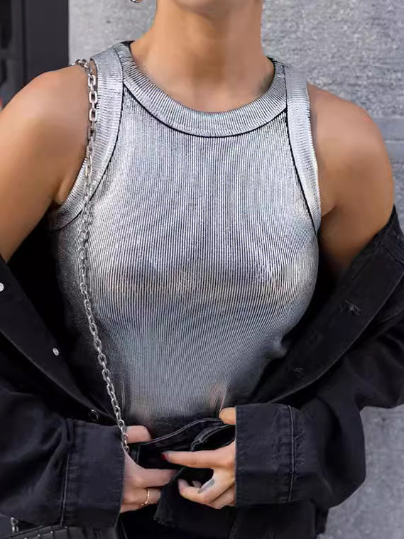 Dame Sporty Top med Zipper Stilla