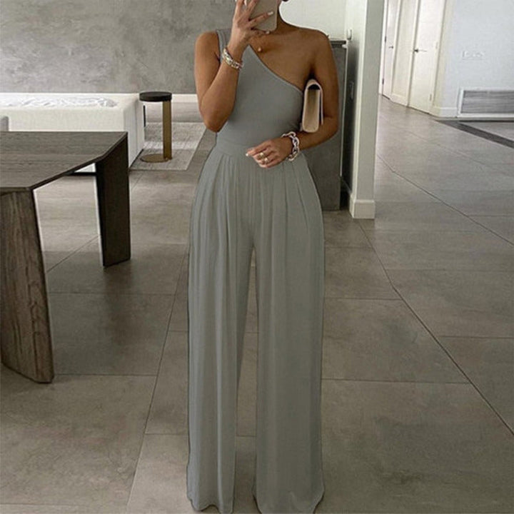 Dame Elegant En-Skulder Jumpsuit Skovae