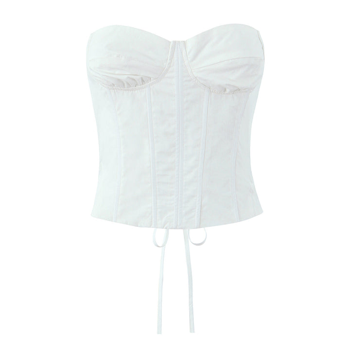 Dame Korsejtoph med elegant bustier-design og raffinerede draperinger Stilla