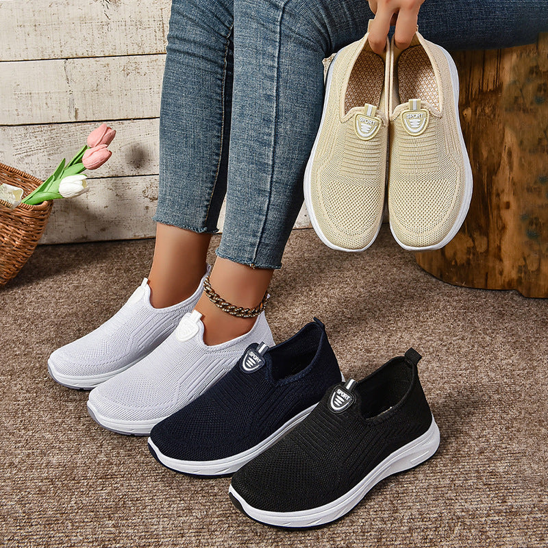 Femme Let Slip-On Sport Sneakers med åndbart strikket overmateriale Stilla
