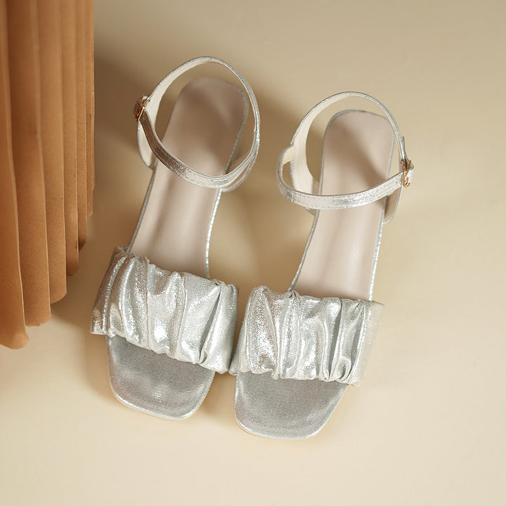 Dame Elegante Sandaler med bølgede stropper og behagelig blokhæl Stilla