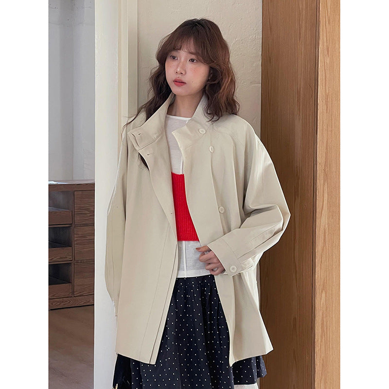 Dame Oversized Trenchcoat med fashionable detaljer Stilla