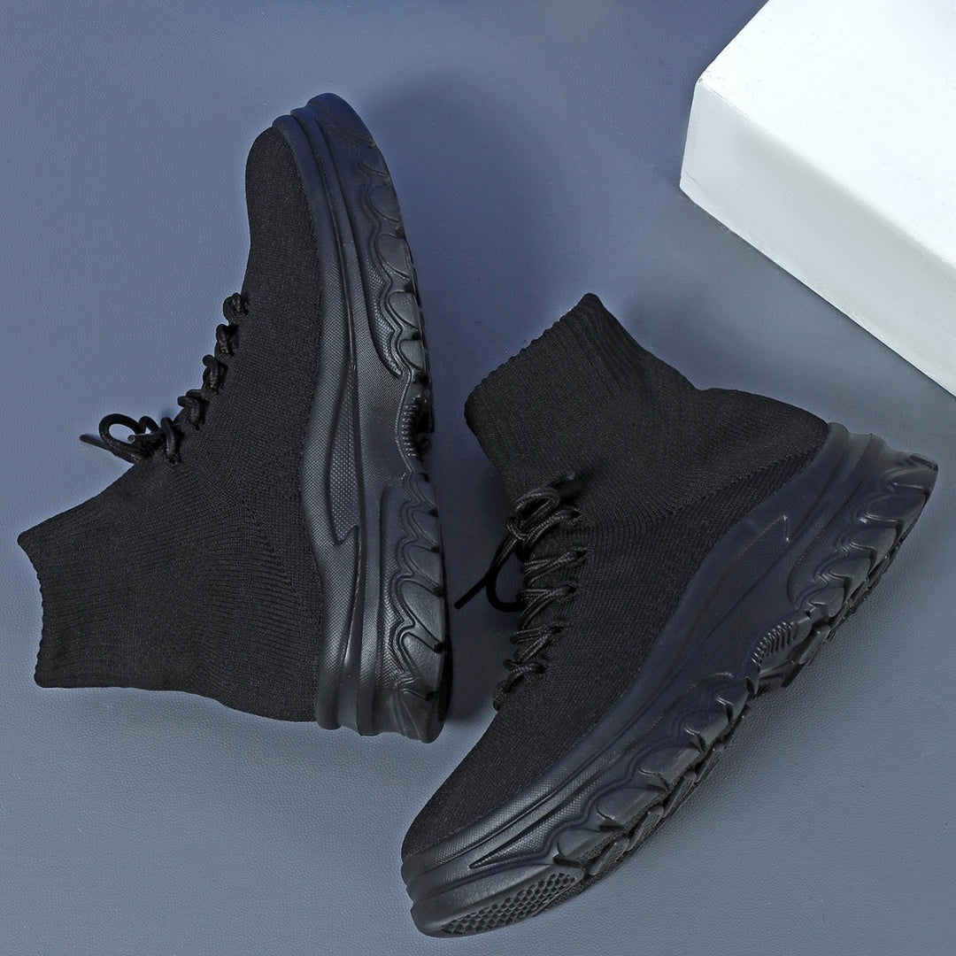 Damer Sporty High-Top Sneakers med åndbart strikmateriale og innovativ dæmpning Stilla