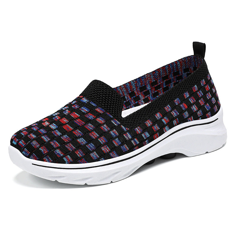 Dame Bekvemme Slip-On Sko med elastisk Overdel og fleksibel Sål Stilla