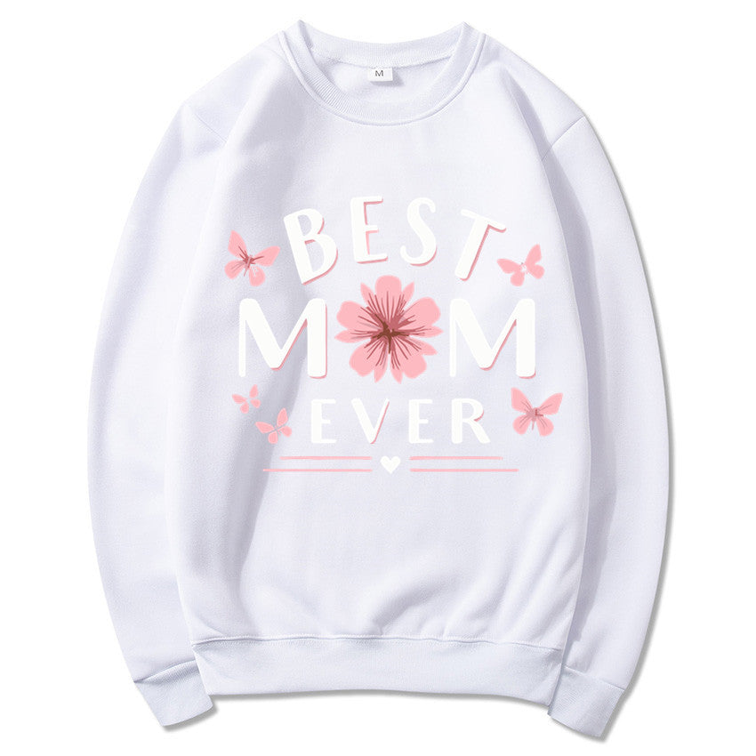 Kvinders sweatshirt med legende yndlingsudsagn og blomsterdesign Stilla