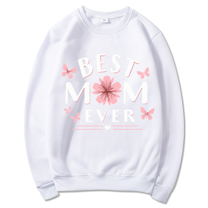 Kvinders sweatshirt med legende yndlingsudsagn og blomsterdesign Stilla