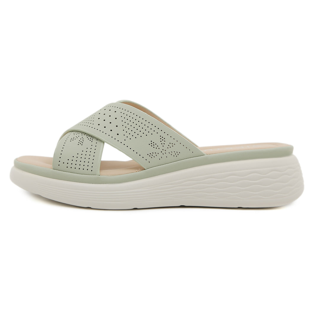 Dame komfortable sandaler med åndbart krydsbånd design Stilla