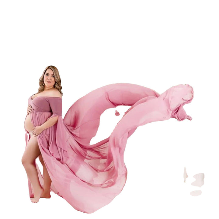 Dame Æterisk Off-Shoulder Graviditetskjole Stilla