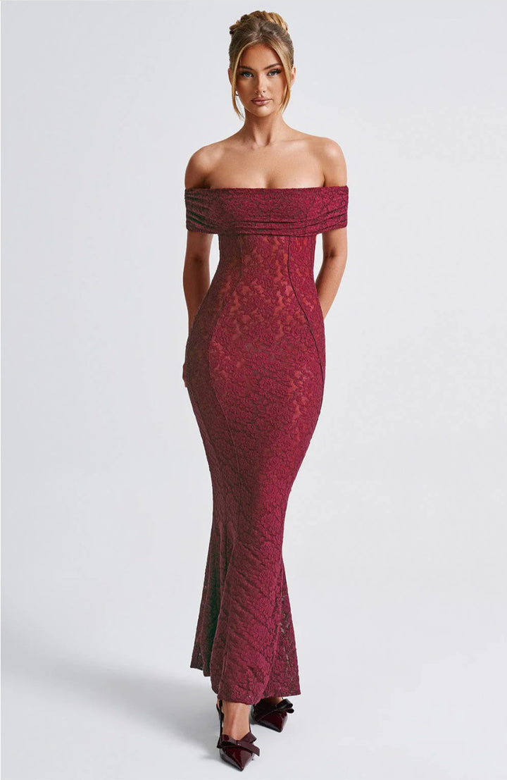 Dame Elegant Spidseskjorte med Off-Shoulder Uddyb Stilla