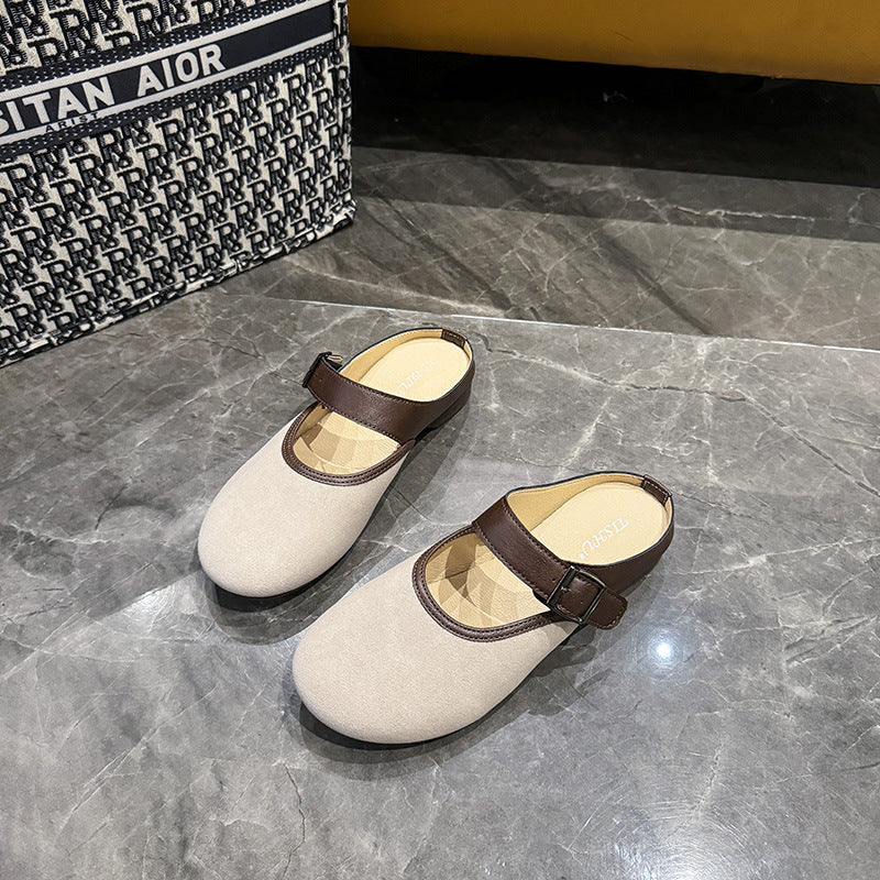 Dame fleksible Mokkasiner med fashionabel rem og åndbar indersål Stilla