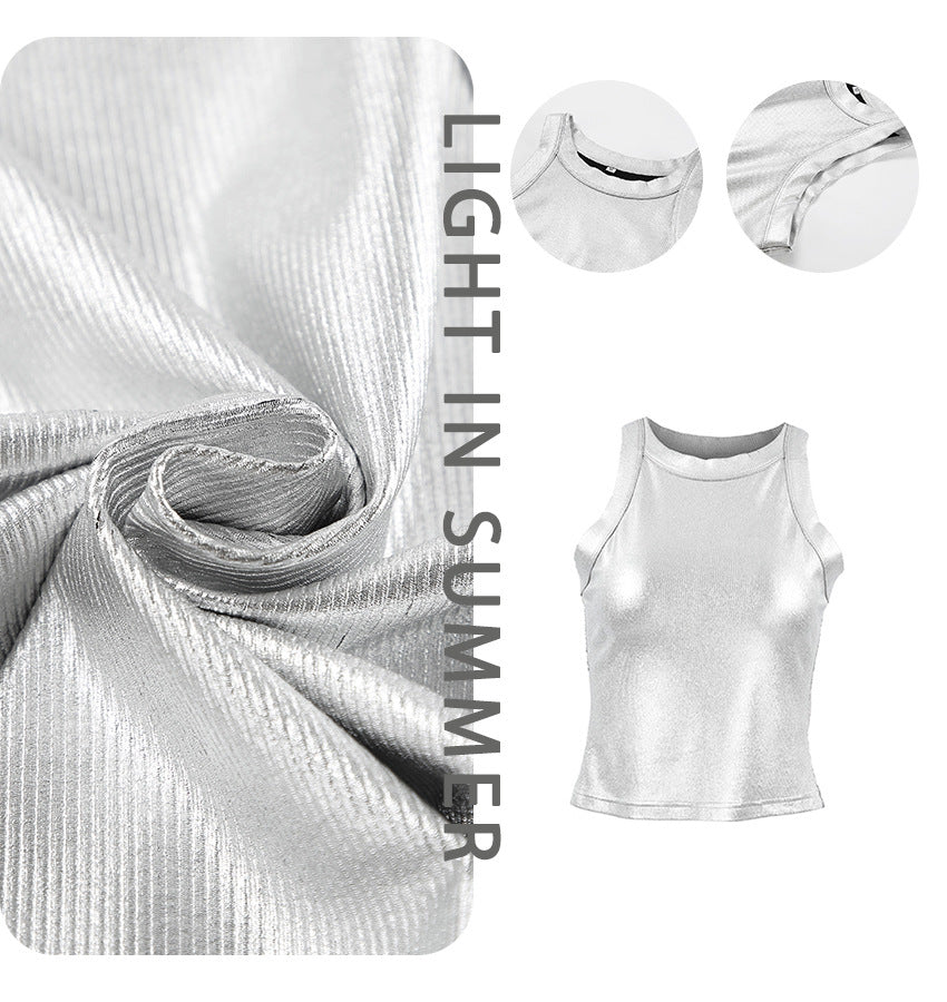 Dame Sporty Top med Zipper Stilla