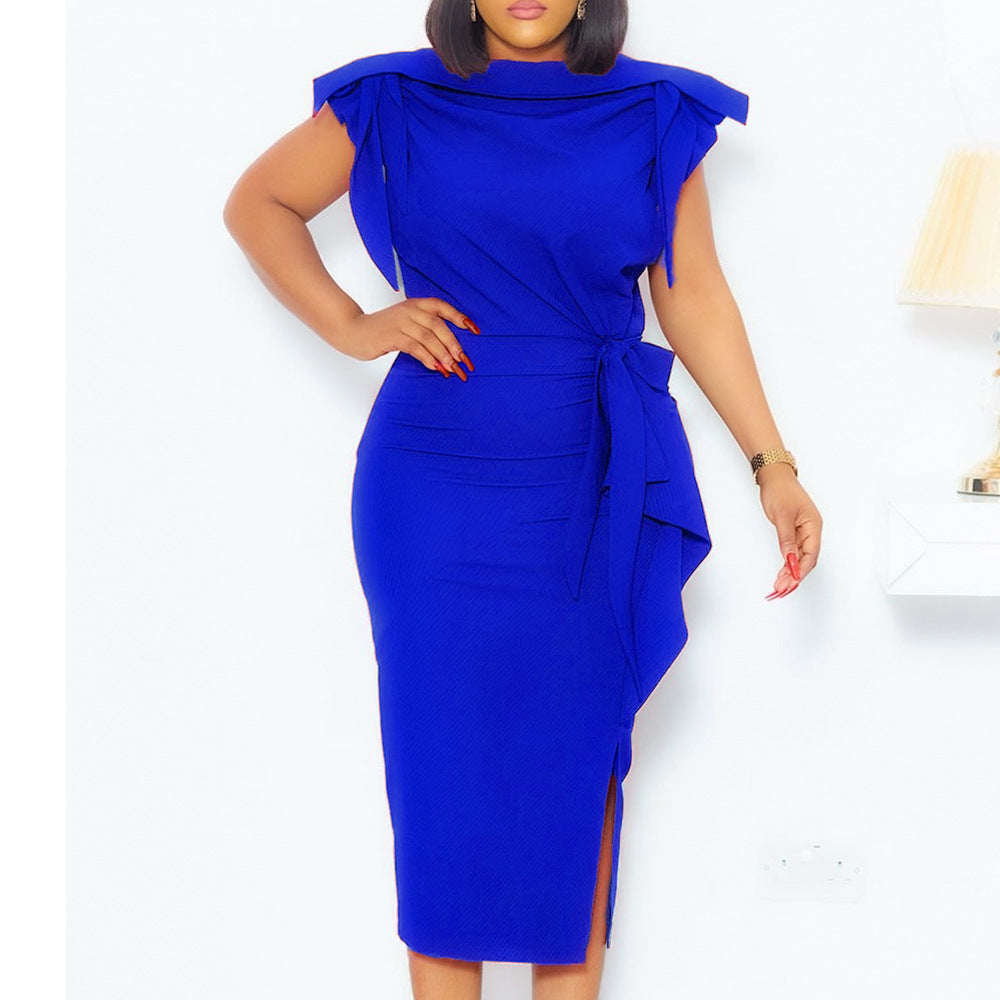 Dame Etuikjole i moderne Off-Shoulder design med figurformende snit og elegant drapering Stilla