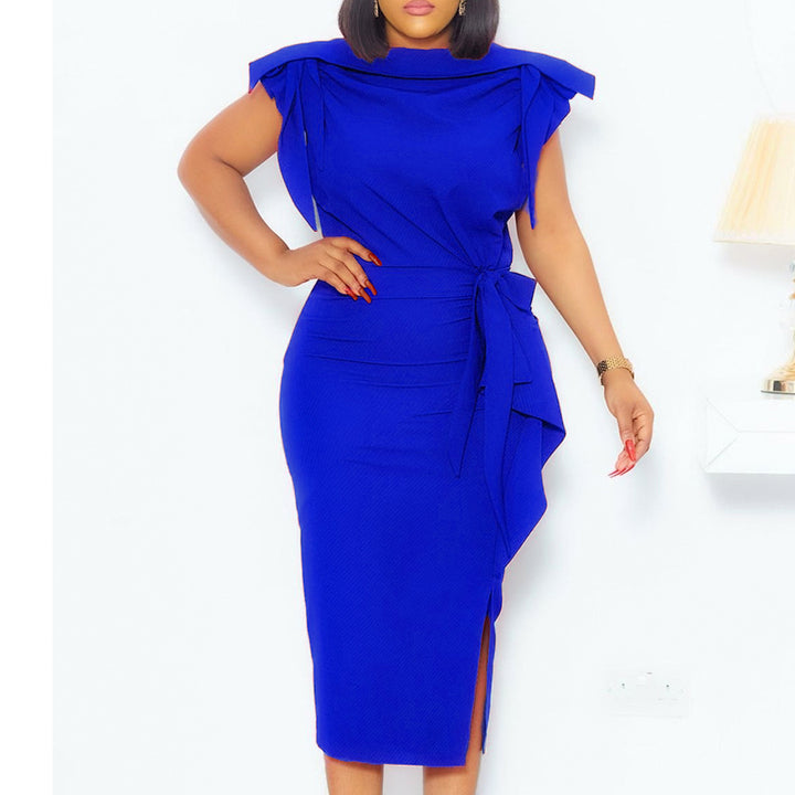Dame Etuikjole i moderne Off-Shoulder design med figurformende snit og elegant drapering Stilla