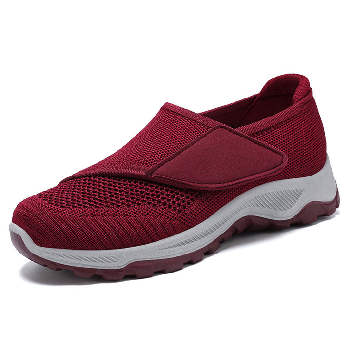 Dame Velcro-lukning Alsidige Walking Sneakers med åndbart mesh-oberste Stilla