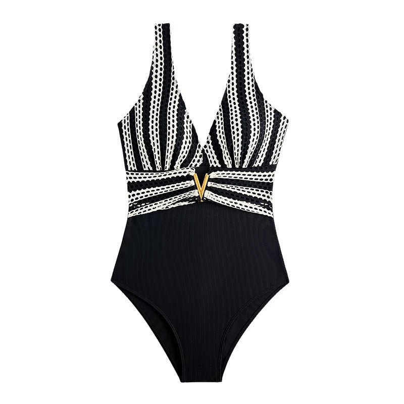 Dame Højskåret Monokini Badedragt Stilla