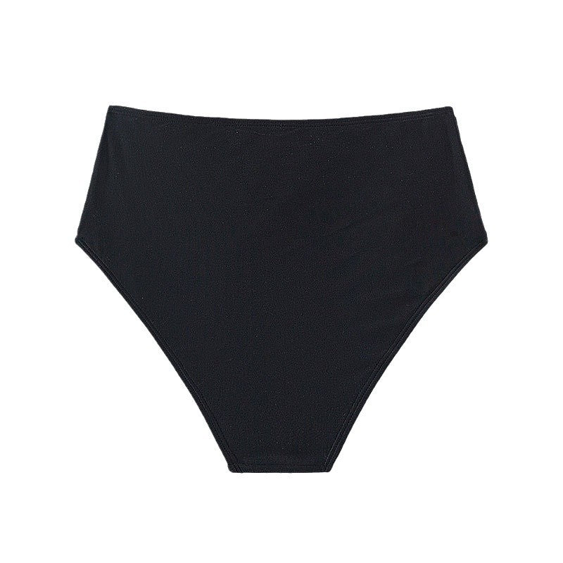 Dame Højskåret Bikini-Bund med dekorativt Bælte-detail Skovae