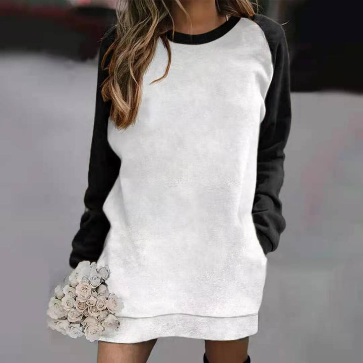 Dames sweatshirtkjole med afslappet raglanærme Stilla