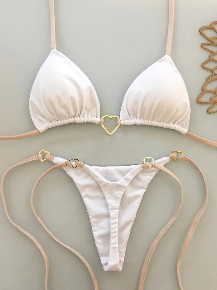 Dame Triangel-Bikini med justerbare stropper Stilla