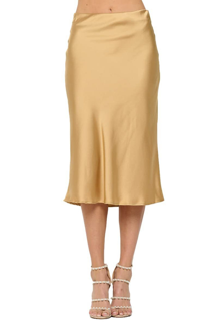 Dame satin nederdel Stilla