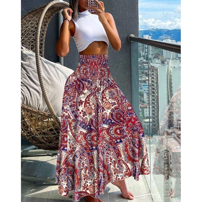 Kvinder Bohemian Maxi Skirt Stilla