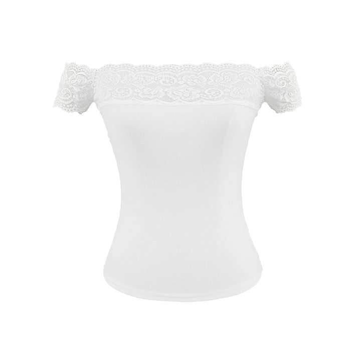Dame Spids-Bustier med Off-Shoulder Design og figursyet Snit Stilla