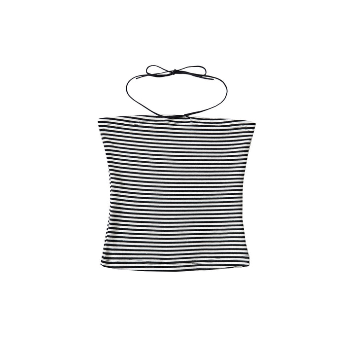 Dame Crop-Top med spaghetti-stropper og raffineret knude-design Stilla