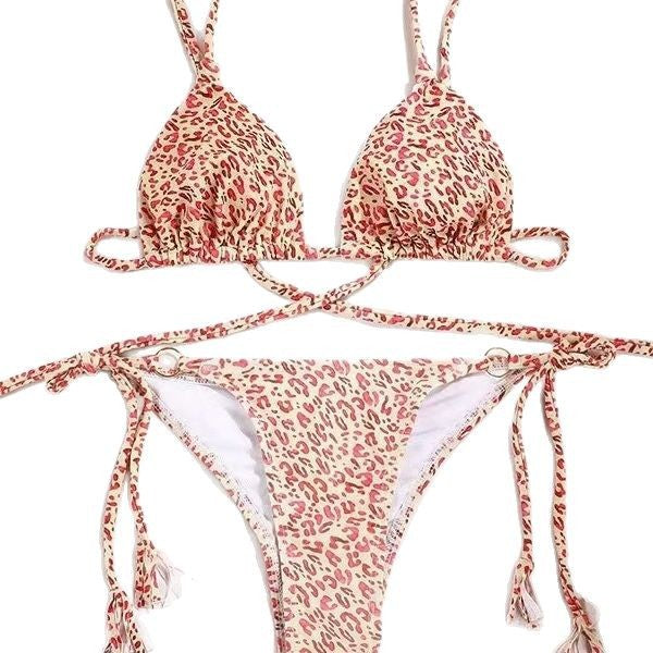Damer bikini sæt med legesyge bindebånd Skovae