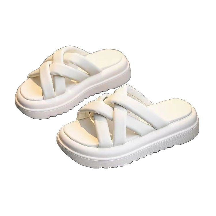 Dame platform-sandaler med elegant knude-design og behagelig dæmpning Stilla