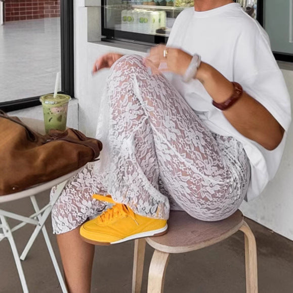 Dame spidstop-maxiskørt med elegant snit og flydende materiale Stilla