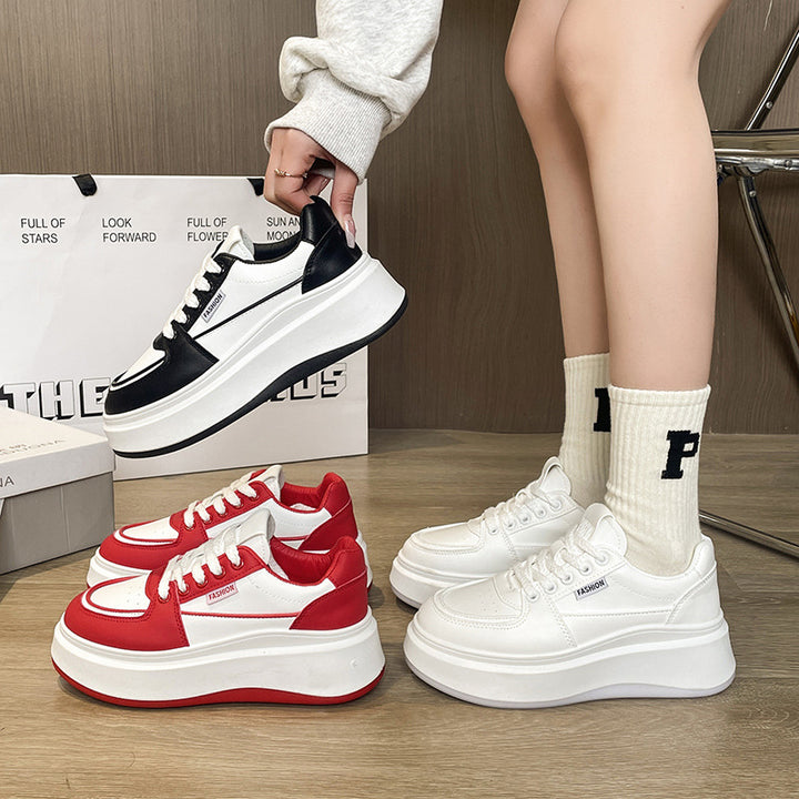 Dame Chunky Sneakers i sporty design med tyk plateau og robust overmateriale Stilla