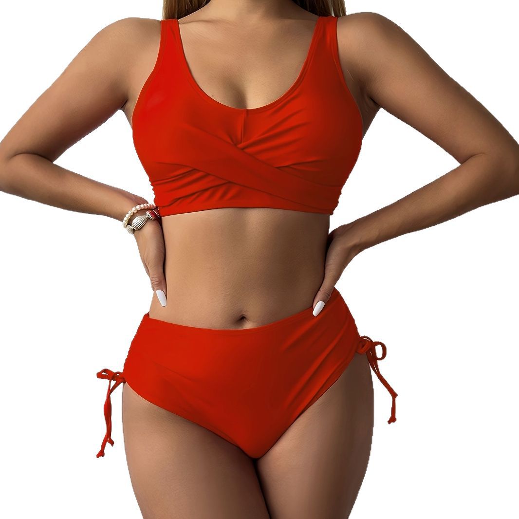 Dame Bikini-sæt med vav-design og justerbar trusse Stilla
