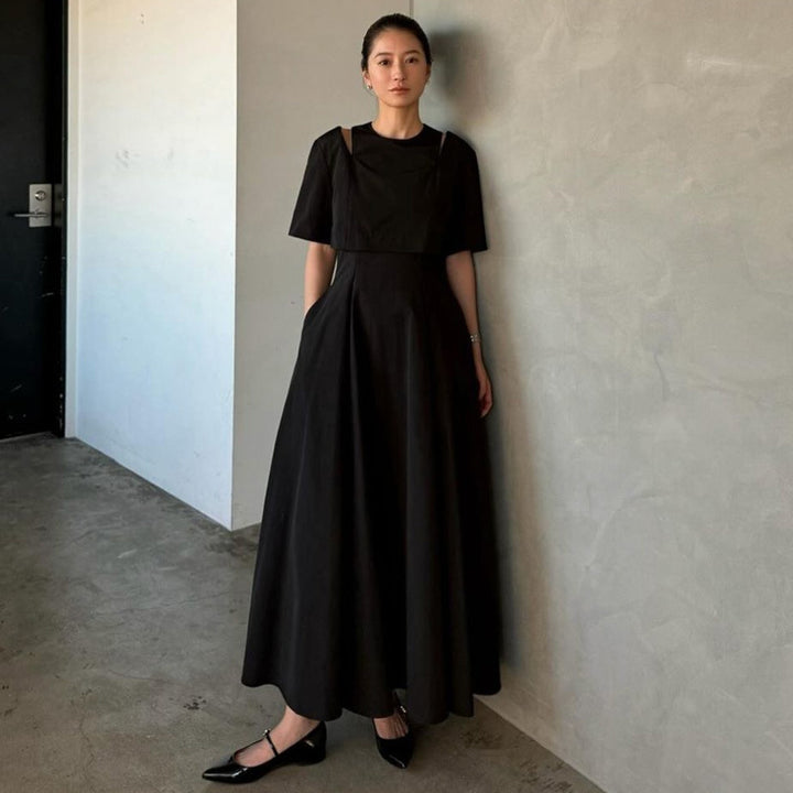Dame maxikjole med moderne snit og elegant taljeformning Stilla