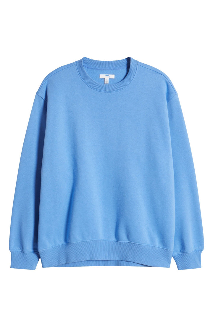 Dame afslappet sweatshirt med klassisk rund halsudskæring Stilla