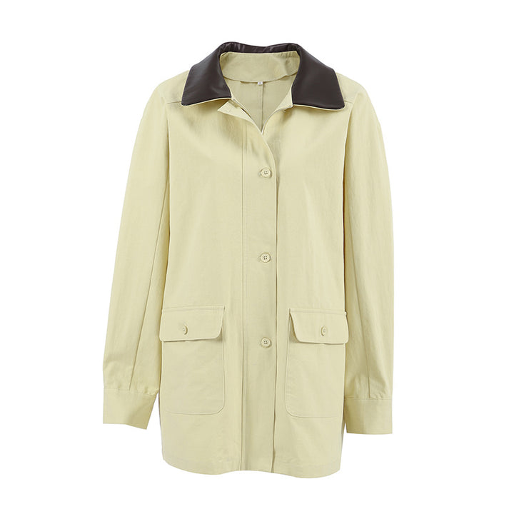 Dame Oversized Blazerjakke i let materiale med praktiske lommer og klassisk krave Stilla