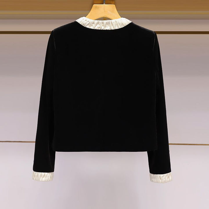 Dame kort jakke med elegant ruffle Stilla