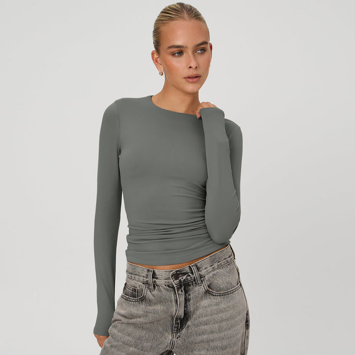 Dame longsleeve bodyshirt med figurskabende pasform og behagelig bærekomfort Stilla