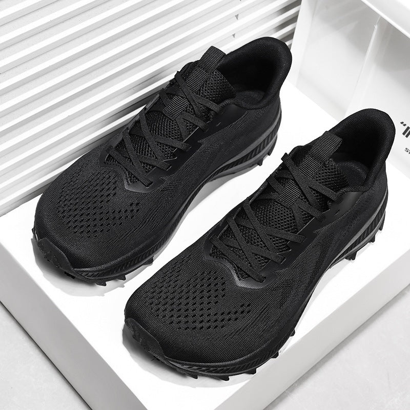 Unisex lette strik trekking sneakers med udtalt profilsål og reaktiv dæmpning Skovae