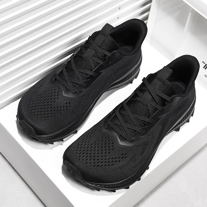 Unisex lette strik trekking sneakers med udtalt profilsål og reaktiv dæmpning Skovae