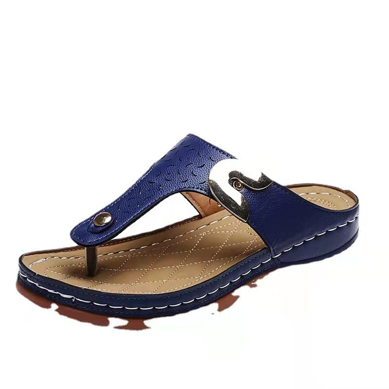 Dame zehentrenner-sandaler med ergonomisk fodseng og modiske accenter Stilla