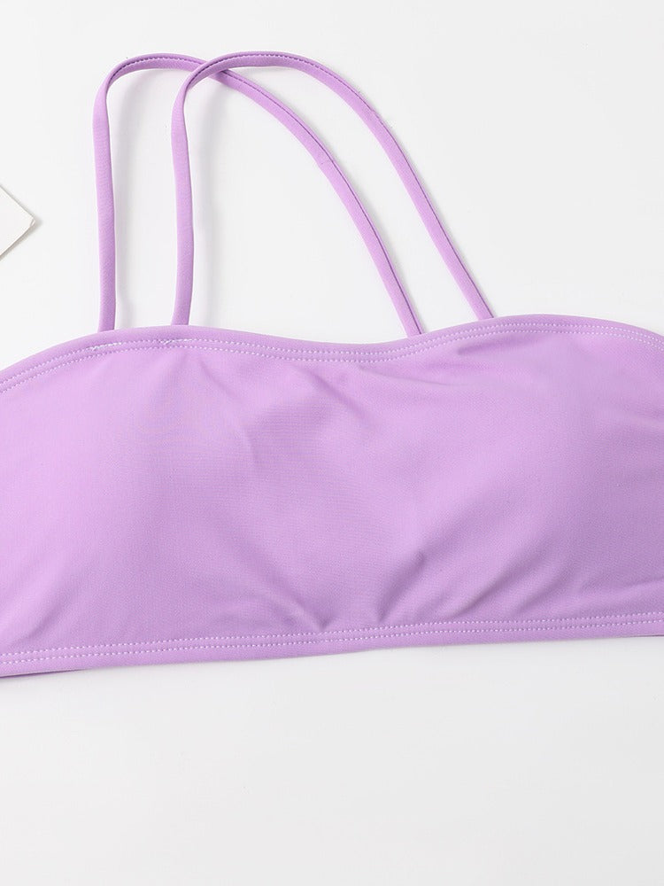 Dame Bandeau bikini-sæt med stropper Stilla
