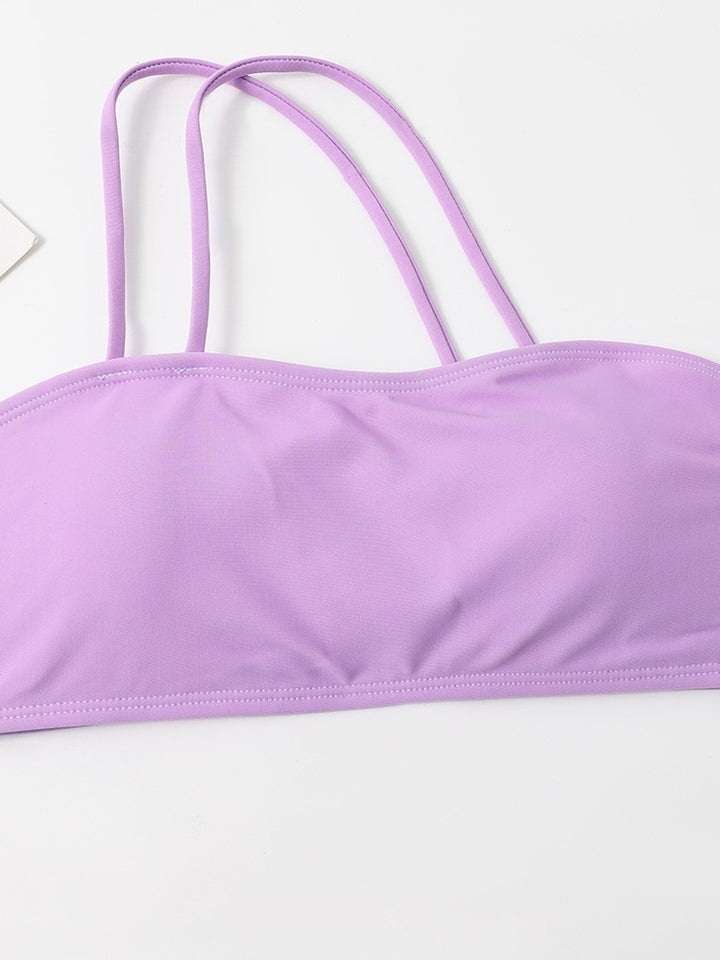 Dame Bandeau bikini-sæt med stropper Stilla