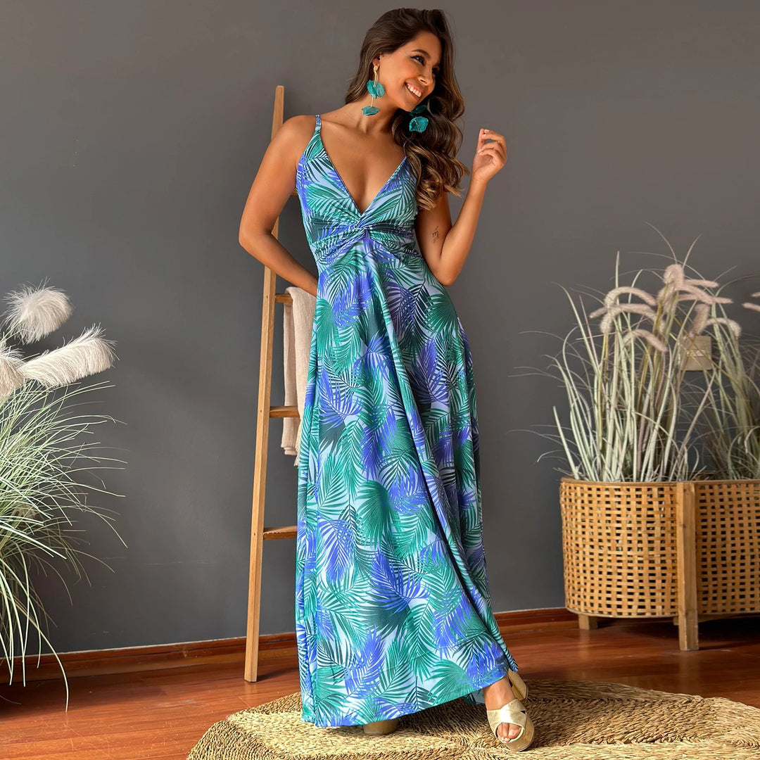 Dame Elegant Maxikjole Stilla