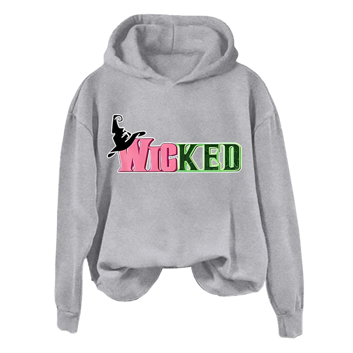 Dame hoodie med kreativ grafisk design Skovae