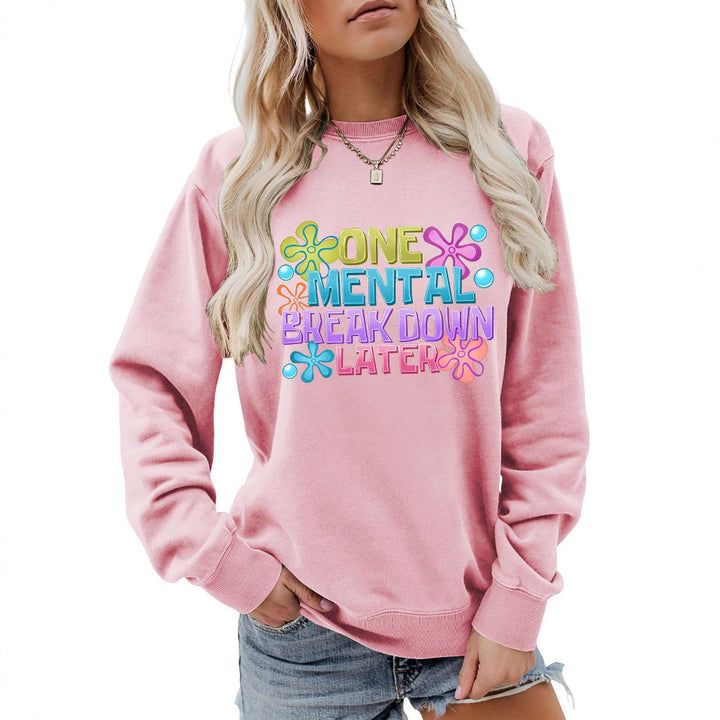 Kvinders sweatshirt med kreativt print Stilla