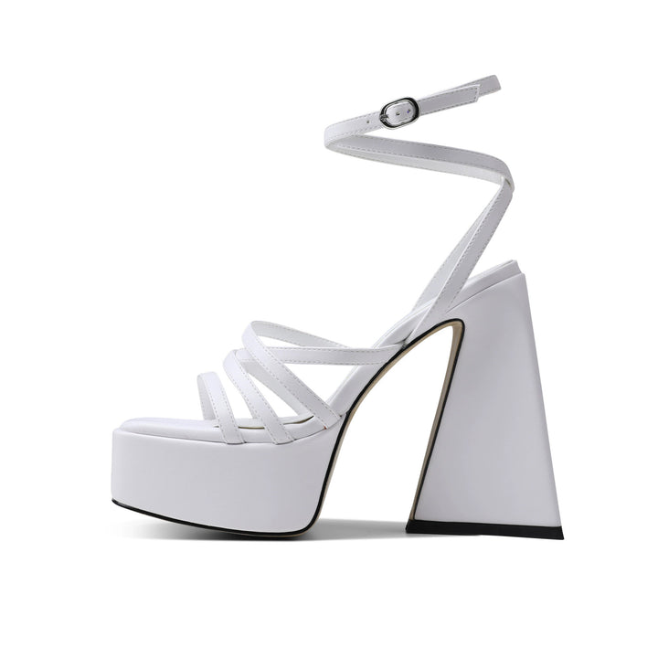 Femme Strappy Plattform Højhælede Sandaler Stilla