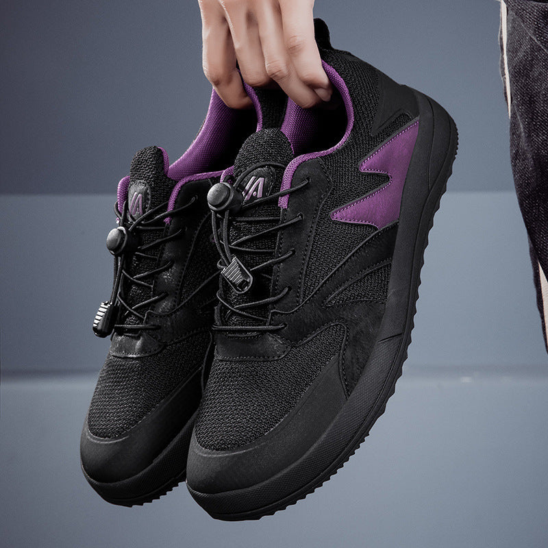 Unisex nan åndbare allround sneakers med hurtigt lukning og stødabsorberende skumsål Skovae