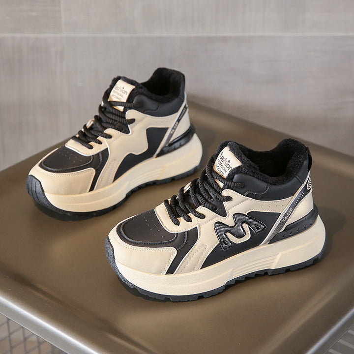 Dame mode vinter sneakers med hyggeligt indvendigt foer og stabiliserende sål Stilla