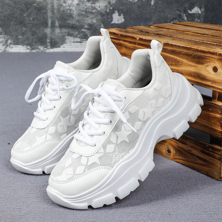 Dame luftige sneakers med trendy stjernedesign Stilla