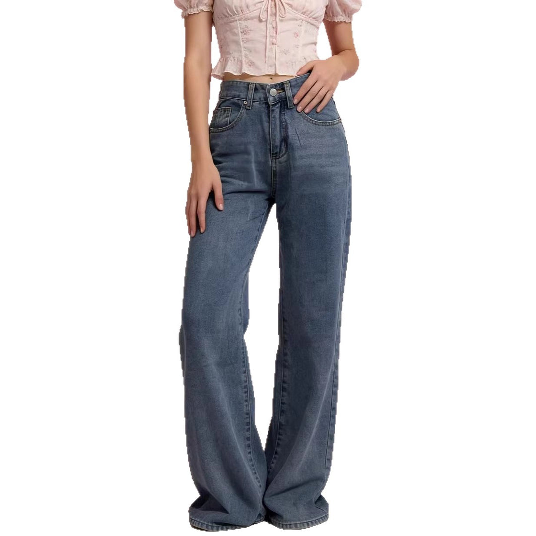 Dame Vidde High-Waist Jeans med særlige syningsdetaljer Skovae