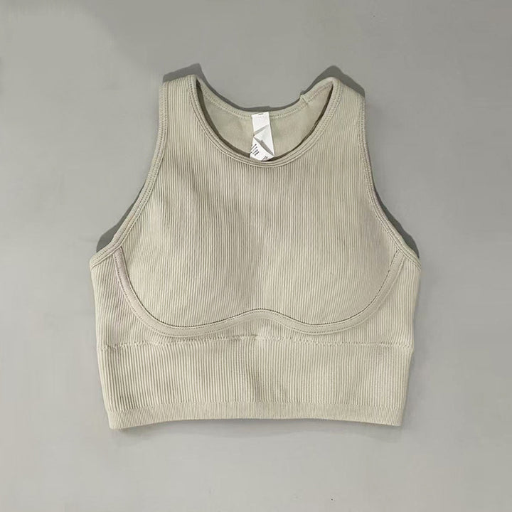Dame Sports Bustier med åndbart ribstof og støttende design Stilla